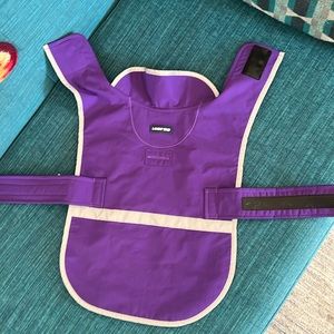 Lands End small dog coat purple and blue